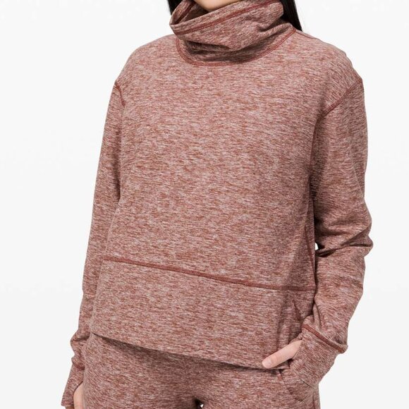 lululemon athletica Women's Red Ready to Rulu‎ Fleece Pullover - Size 6 - Picture 1 of 6